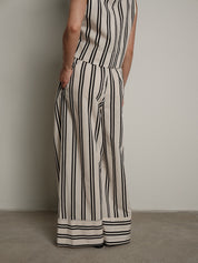 Pantalone riga nera Nara