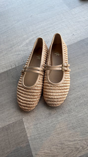 Ballerina intrecciata beige