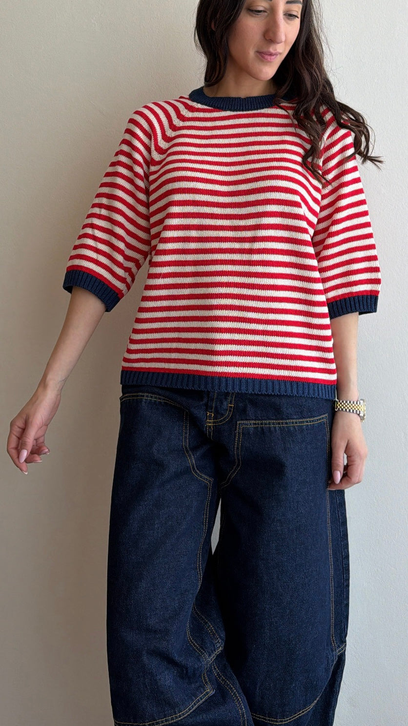 Laura contrast jumper (colours inside)