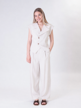 Gilet Lady viscosa avorio