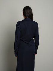 Abito maniche camicia lungo Blu-notte Haveone AVS-R115;Abito maniche camicia lungo Blu-notte Haveone AVS-R115 — foto 2;Abito maniche camicia lungo Blu-notte Haveone AVS-R115 — foto 3;Abito maniche camicia lungo Blu-notte Haveone AVS-R115 — foto 4;Abito maniche camicia lungo Blu-notte Haveone AVS-R115 — foto 5;Abito maniche camicia lungo Blu-notte Haveone AVS-R115 — foto 6