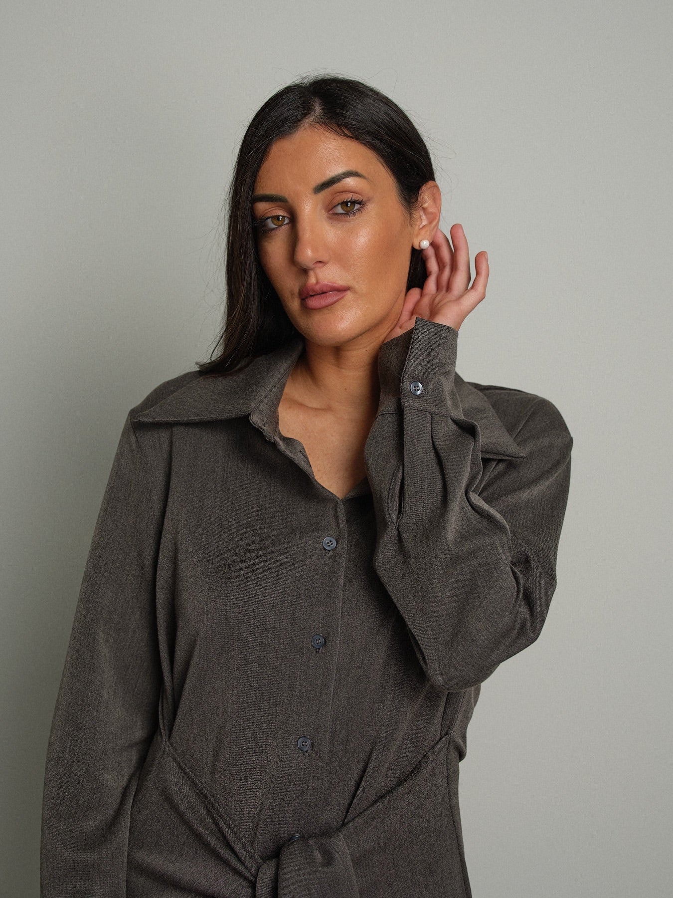 Abito maniche camicia lungo Grigio Haveone AVS-R115;Abito maniche camicia lungo Grigio Haveone AVS-R115 — foto 2;Abito maniche camicia lungo Grigio Haveone AVS-R115 — foto 3;Abito maniche camicia lungo Grigio Haveone AVS-R115 — foto 4;Abito maniche camicia lungo Grigio Haveone AVS-R115 — foto 5;Abito maniche camicia lungo Grigio Haveone AVS-R115 — foto 6