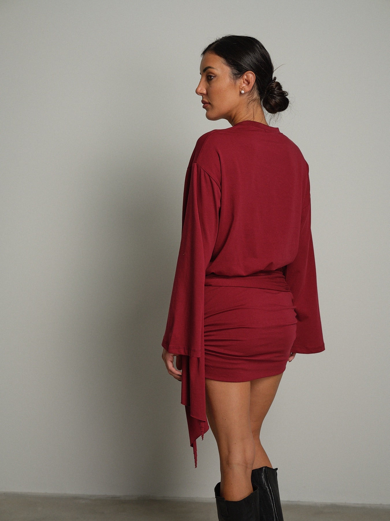 Abito manica campana jersey Bordeaux Haveone AXT-R094;Abito manica campana jersey Bordeaux Haveone AXT-R094 — foto 2;Abito manica campana jersey Bordeaux Haveone AXT-R094 — foto 3;Abito manica campana jersey Bordeaux Haveone AXT-R094 — foto 4;Abito manica campana jersey Bordeaux Haveone AXT-R094 — foto 5;Abito manica campana jersey Bordeaux Haveone AXT-R094 — foto 6