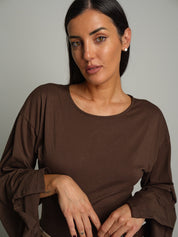 Body manica campana spacco Moro Haveone BMA-R018;Body manica campana spacco Moro Haveone BMA-R018 — foto 2;Body manica campana spacco Moro Haveone BMA-R018 — foto 3;Body manica campana spacco Moro Haveone BMA-R018 — foto 4;Body manica campana spacco Moro Haveone BMA-R018 — foto 5
