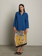 Camicia mussola - Blu