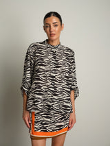 Camicia zebra color - Bianco ottico