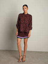 Camicia zebra color bordeaux - Bordeaux