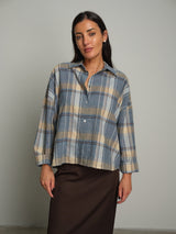 Camicia scatola quadro - Azzurro