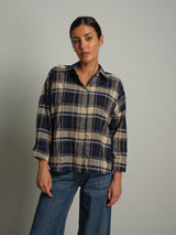 Camicia scatola quadro - Blu