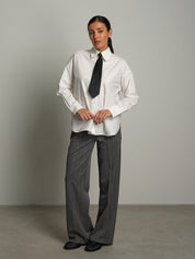 Camicia con cravatta Bianco-ottico Haveone CNO-R103;Camicia con cravatta Bianco-ottico Haveone CNO-R103 — foto 2;Camicia con cravatta Bianco-ottico Haveone CNO-R103 — foto 3;Camicia con cravatta Bianco-ottico Haveone CNO-R103 — foto 4