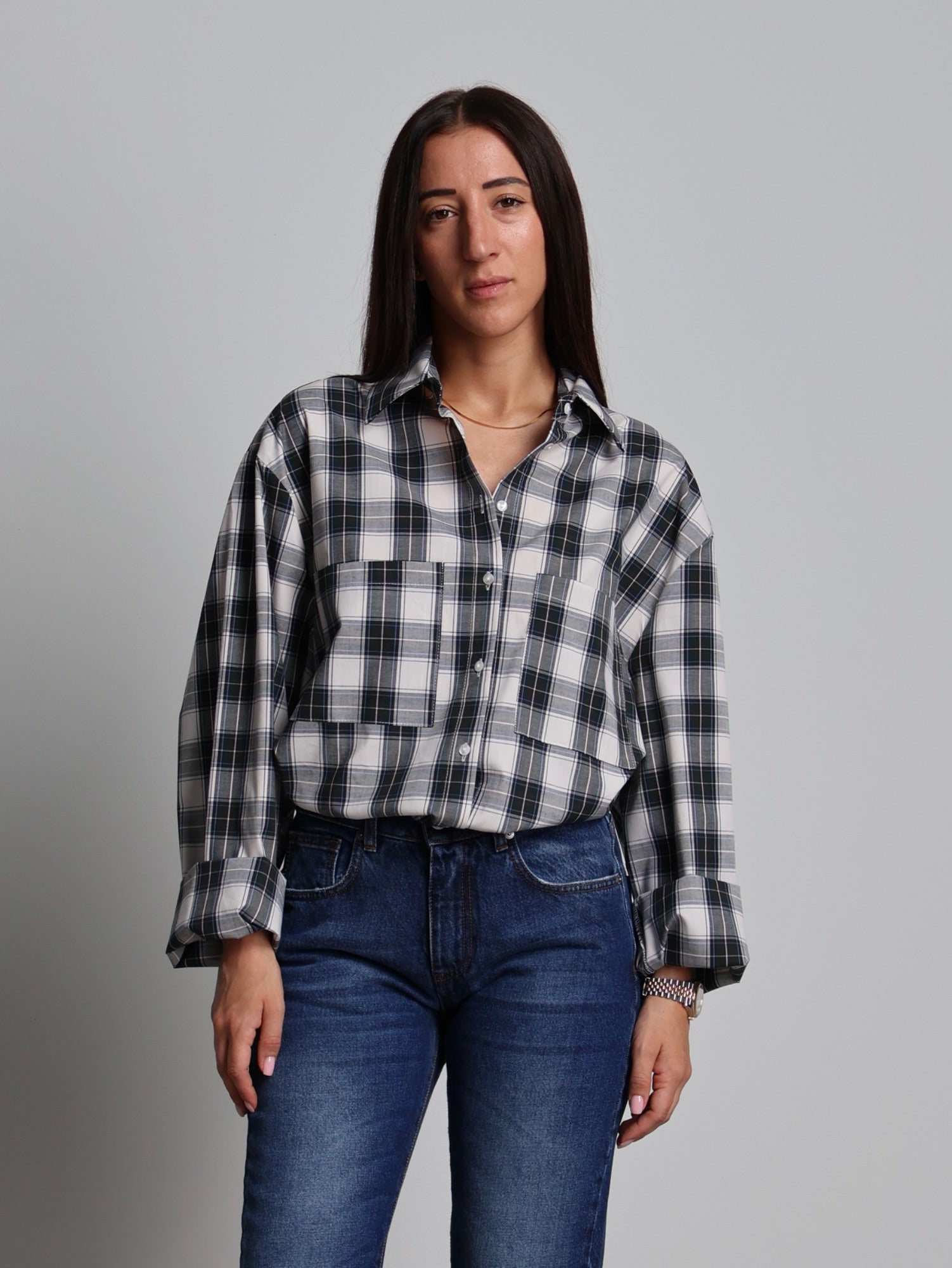 Camicia check Bianco-ottico Haveone CSB-R077;Camicia check Bianco-ottico Haveone CSB-R077 — foto 2;Camicia check Bianco-ottico Haveone CSB-R077 — foto 3;Camicia check Bianco-ottico Haveone CSB-R077 — foto 4;Camicia check Bianco-ottico Haveone CSB-R077 — foto 5