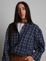 Camicia check - Blu