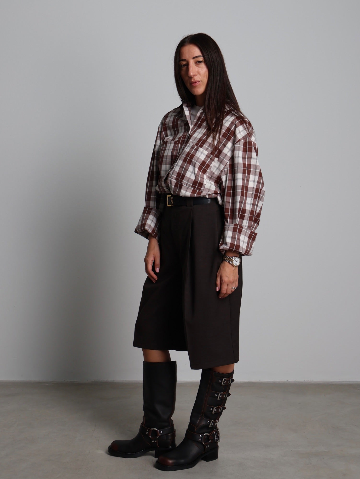 Camicia check Bruciato Haveone CSB-R077;Camicia check Bruciato Haveone CSB-R077 — foto 2;Camicia check Bruciato Haveone CSB-R077 — foto 3;Camicia check Bruciato Haveone CSB-R077 — foto 4