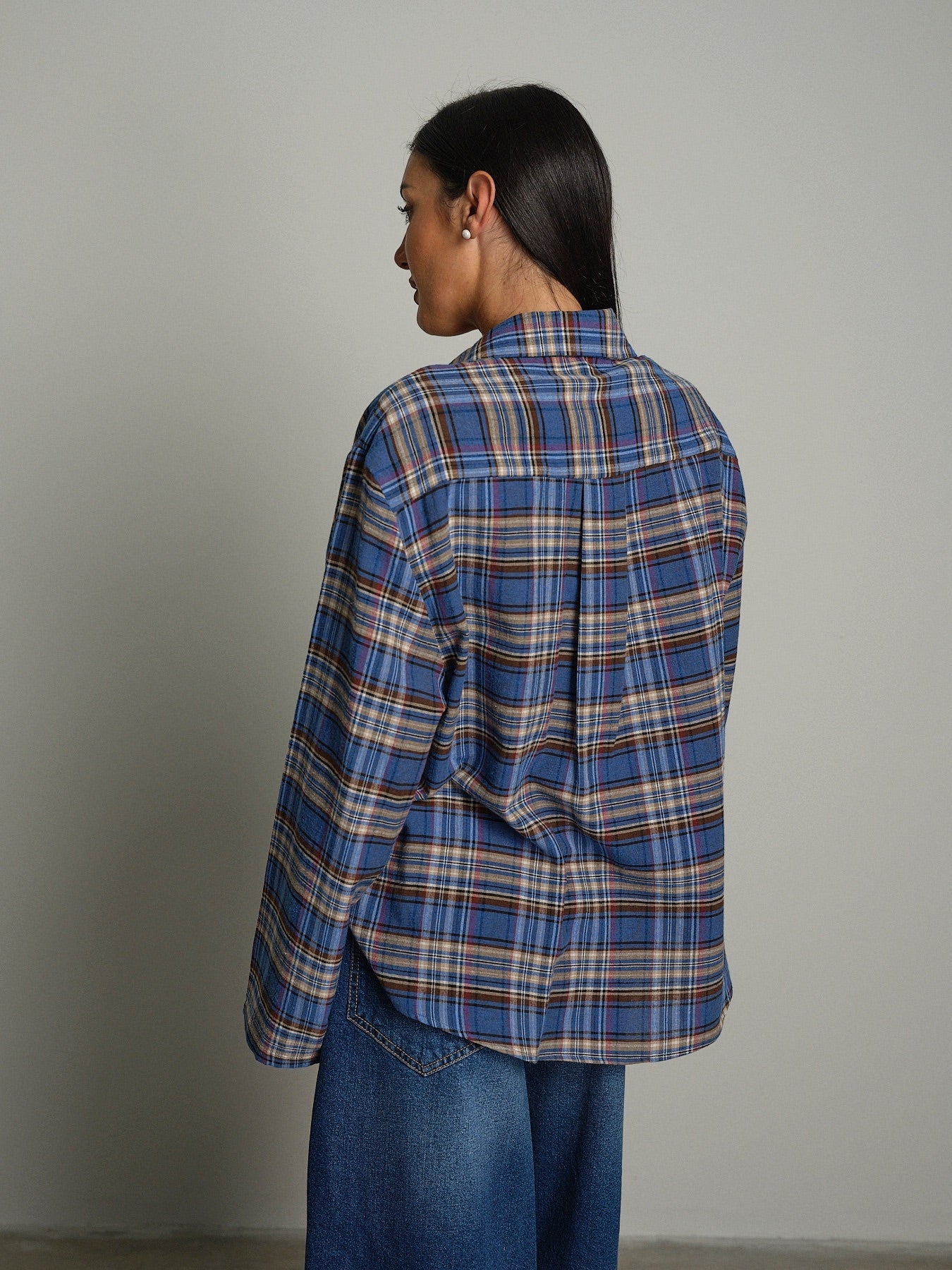 Camicia tasche check Azzurro Haveone CSB-R090;Camicia tasche check Azzurro Haveone CSB-R090 — foto 2;Camicia tasche check Azzurro Haveone CSB-R090 — foto 3