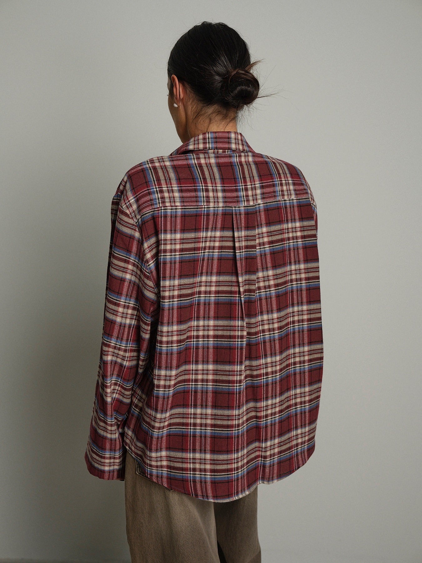 Camicia tasche check Bordeaux Haveone CSB-R090;Camicia tasche check Bordeaux Haveone CSB-R090 — foto 2;Camicia tasche check Bordeaux Haveone CSB-R090 — foto 3