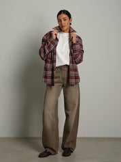 Camicia tasche check Bordeaux Haveone CSB-R090;Camicia tasche check Bordeaux Haveone CSB-R090 — foto 2;Camicia tasche check Bordeaux Haveone CSB-R090 — foto 3
