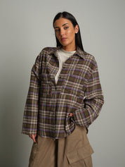 Camicia tasche check Verde-militare Haveone CSB-R090;Camicia tasche check Verde-militare Haveone CSB-R090 — foto 2;Camicia tasche check Verde-militare Haveone CSB-R090 — foto 3