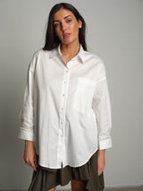 Camicia taschino over - Bianco ottico