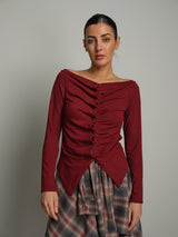 Cardigan shiffer - Bordeaux