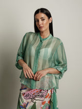 Camicia riga larga abbinata pantera rosa - Carta da zucchero