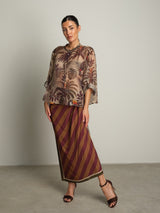Camicia tucano floreale - Verde militare