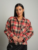 Camicia check - Rosso