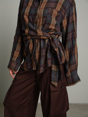 Camicia nodo laterale quadro Moro Haveone CVS-R107;Camicia nodo laterale quadro Moro Haveone CVS-R107 — foto 2;Camicia nodo laterale quadro Moro Haveone CVS-R107 — foto 3;Camicia nodo laterale quadro Moro Haveone CVS-R107 — foto 4