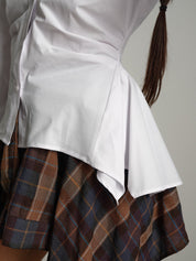 Camicia slim arricciata Bianco-ottico Haveone CVS-R129;Camicia slim arricciata Bianco-ottico Haveone CVS-R129 — foto 2;Camicia slim arricciata Bianco-ottico Haveone CVS-R129 — foto 3;Camicia slim arricciata Bianco-ottico Haveone CVS-R129 — foto 4;Camicia slim arricciata Bianco-ottico Haveone CVS-R129 — foto 5