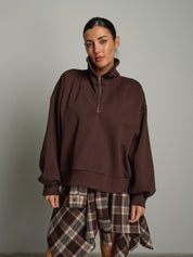 Felpa collo vulcano mezza zip Moro Haveone FMA-R053;Felpa collo vulcano mezza zip Moro Haveone FMA-R053 — foto 2;Felpa collo vulcano mezza zip Moro Haveone FMA-R053 — foto 3;Felpa collo vulcano mezza zip Moro Haveone FMA-R053 — foto 4;Felpa collo vulcano mezza zip Moro Haveone FMA-R053 — foto 5