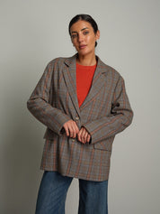 Giacca over check Arancio Haveone GIA-R086;Giacca over check Arancio Haveone GIA-R086 — foto 2;Giacca over check Arancio Haveone GIA-R086 — foto 3;Giacca over check Arancio Haveone GIA-R086 — foto 4;Giacca over check Arancio Haveone GIA-R086 — foto 5