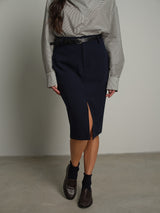 Gonna midi agata - Blu notte