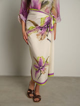 Gonna lunga orchidea - acido