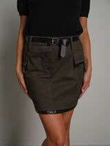 Mini gonna amelia - Verde militare