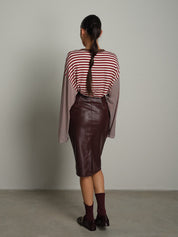 Gonna zip midi ecopelle Bordeaux Haveone GVS-R108;Gonna zip midi ecopelle Bordeaux Haveone GVS-R108 — foto 2;Gonna zip midi ecopelle Bordeaux Haveone GVS-R108 — foto 3;Gonna zip midi ecopelle Bordeaux Haveone GVS-R108 — foto 4;Gonna zip midi ecopelle Bordeaux Haveone GVS-R108 — foto 5;Gonna zip midi ecopelle Bordeaux Haveone GVS-R108 — foto 6