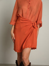 Gonna corta Elena - Arancio