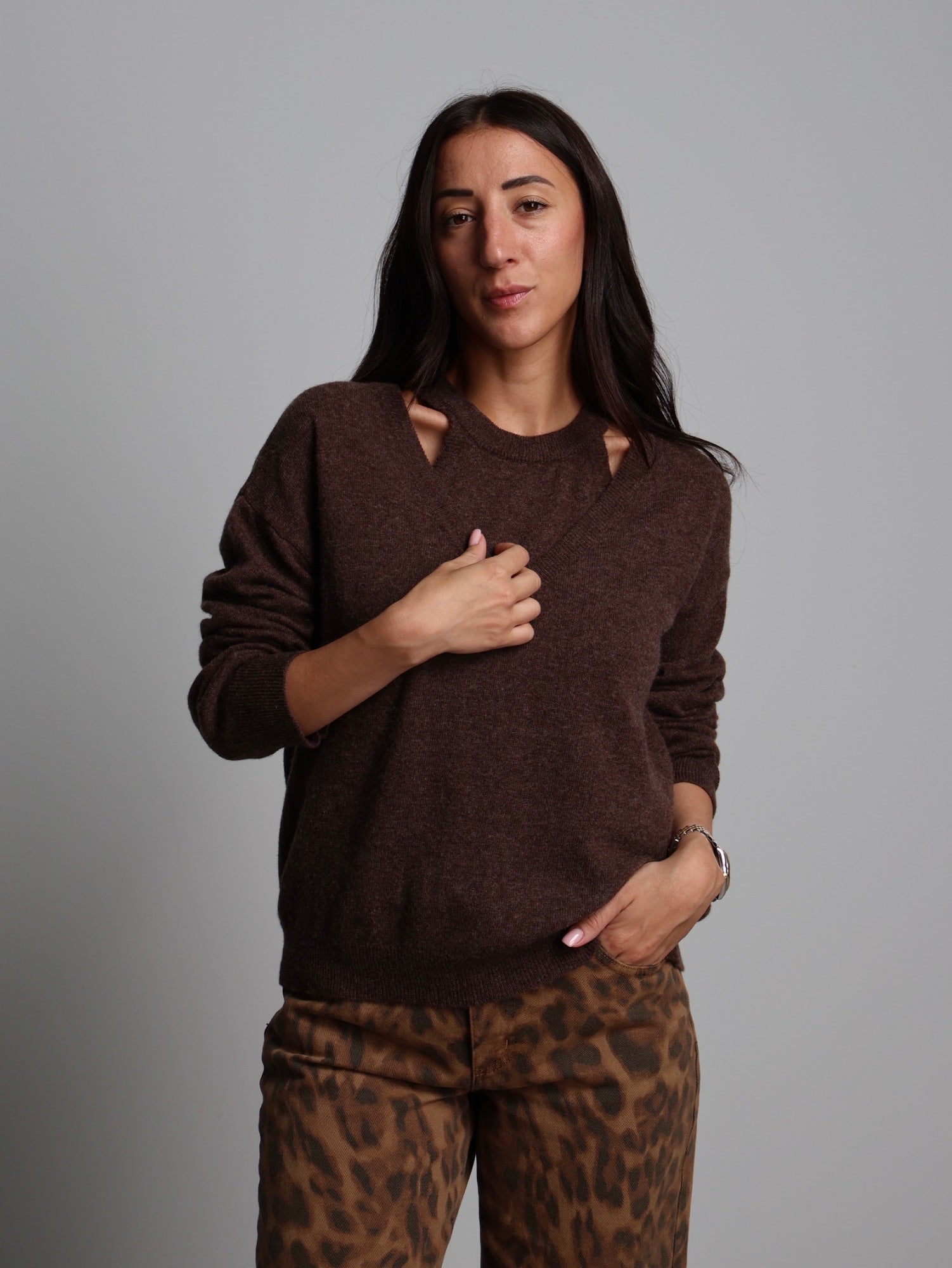 Set top + pullover Moka Haveone HNC-R014;Set top + pullover Moka Haveone HNC-R014 — foto 2;Set top + pullover Moka Haveone HNC-R014 — foto 3;Set top + pullover Moka Haveone HNC-R014 — foto 4;Set top + pullover Moka Haveone HNC-R014 — foto 5