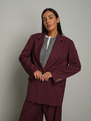 Giacca lore Bordeaux Haveone JIA-R075;Giacca lore Bordeaux Haveone JIA-R075 — foto 2;Giacca lore Bordeaux Haveone JIA-R075 — foto 3;Giacca lore Bordeaux Haveone JIA-R075 — foto 4;Giacca lore Bordeaux Haveone JIA-R075 — foto 5