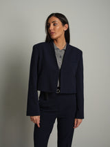 Giacca crop agata - Blu notte