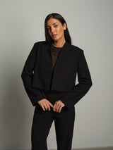Giacca crop agata - Nero