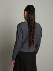Cardigan ricamo pizzo Antracite Haveone JPH-R108;Cardigan ricamo pizzo Antracite Haveone JPH-R108 — foto 2;Cardigan ricamo pizzo Antracite Haveone JPH-R108 — foto 3;Cardigan ricamo pizzo Antracite Haveone JPH-R108 — foto 4