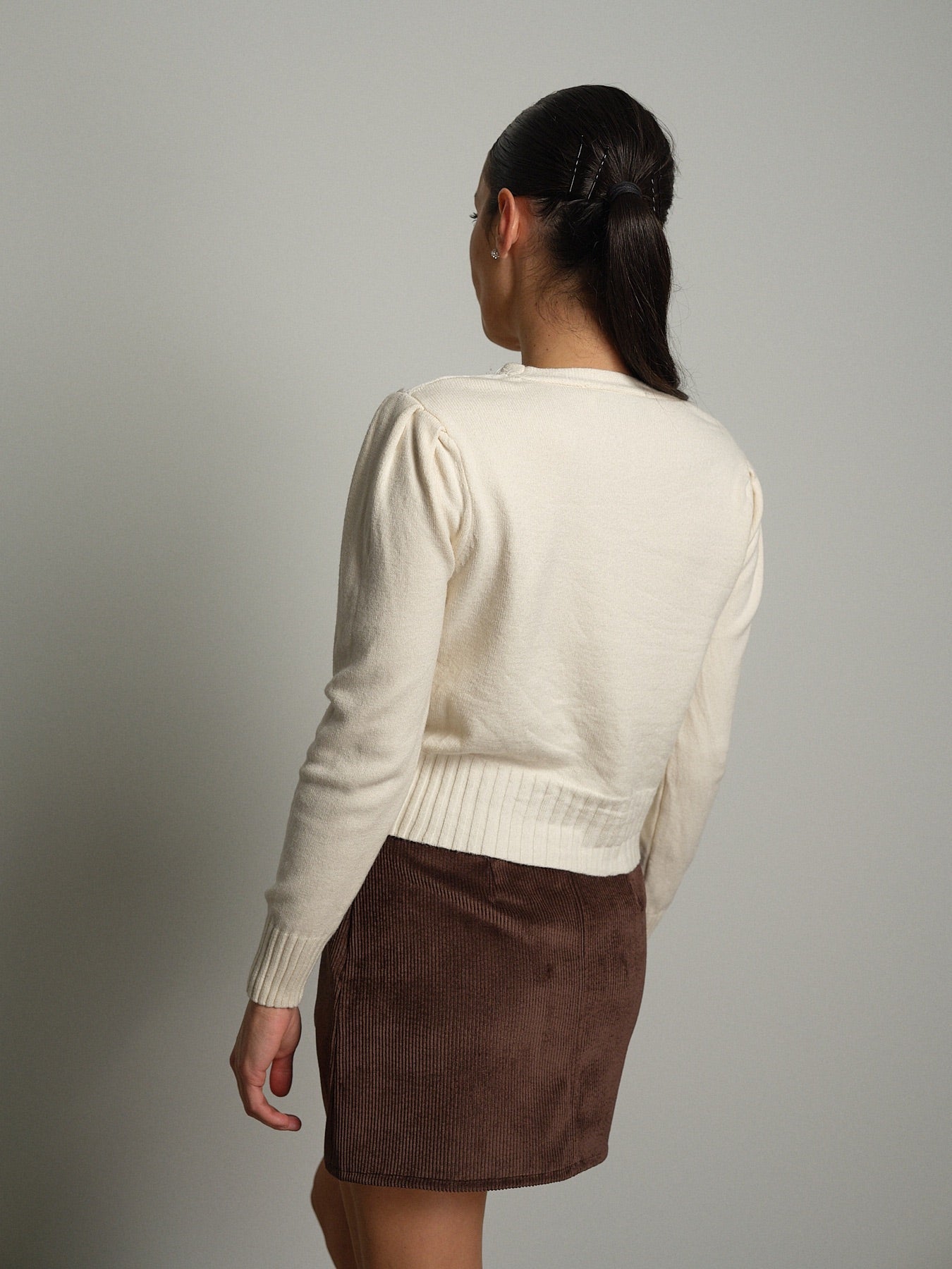 Cardigan ricamo pizzo Panna Haveone JPH-R108;Cardigan ricamo pizzo Panna Haveone JPH-R108 — foto 2;Cardigan ricamo pizzo Panna Haveone JPH-R108 — foto 3