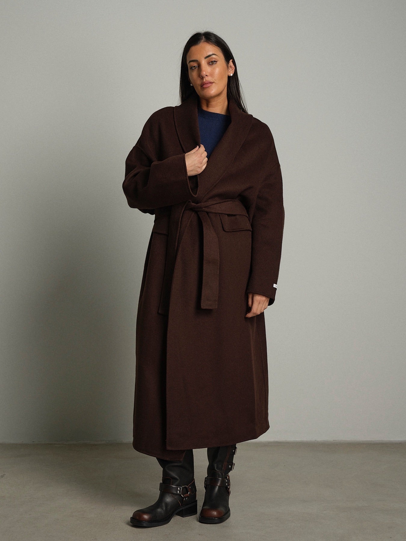 Cappotto over cintura Moro Haveone KID-R002;Cappotto over cintura Moro Haveone KID-R002 — foto 2;Cappotto over cintura Moro Haveone KID-R002 — foto 3;Cappotto over cintura Moro Haveone KID-R002 — foto 4
