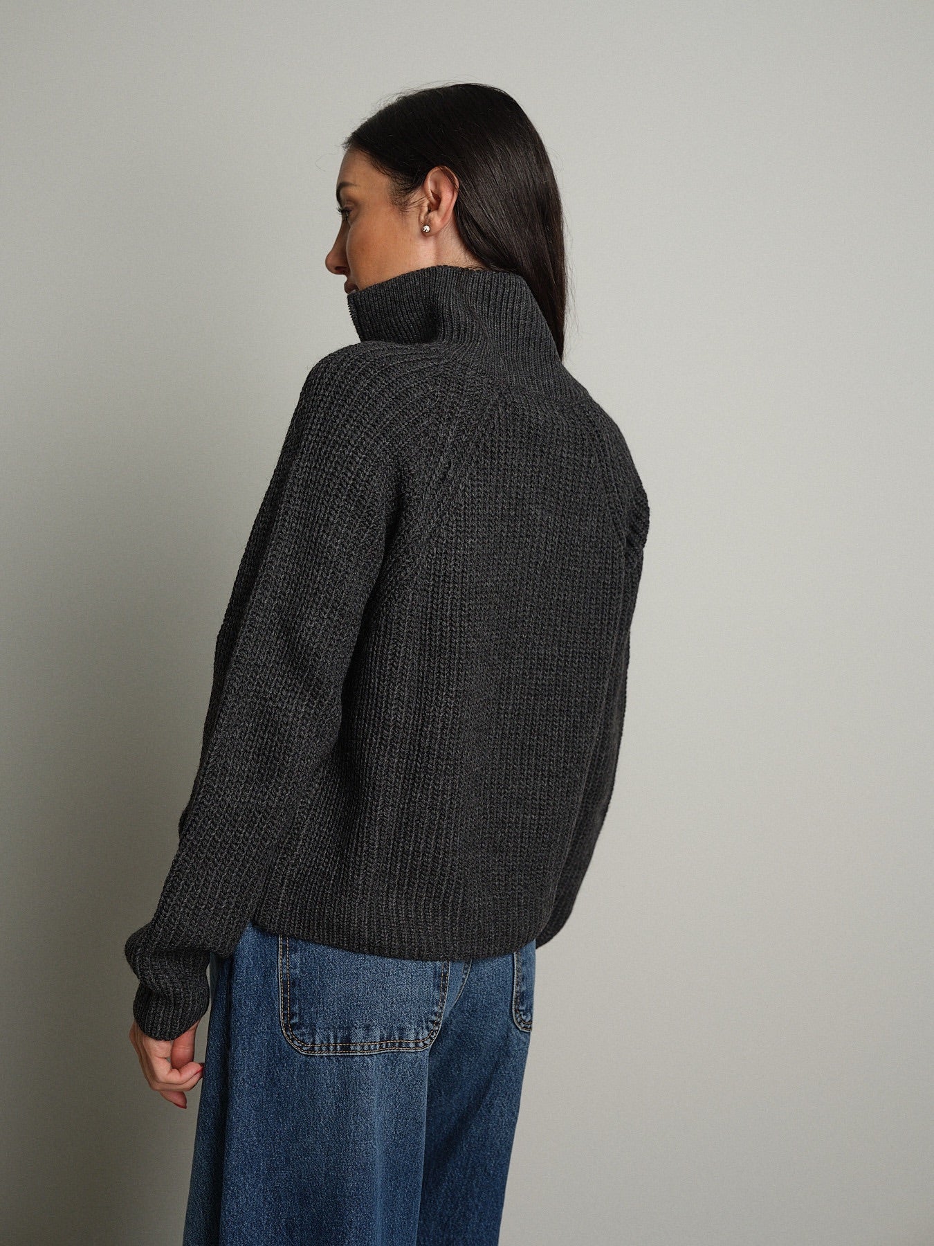 Cardigan zip Antracite Haveone MHO-R055;Cardigan zip Antracite Haveone MHO-R055 — foto 2;Cardigan zip Antracite Haveone MHO-R055 — foto 3;Cardigan zip Antracite Haveone MHO-R055 — foto 4