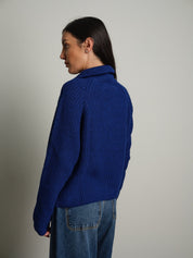 Cardigan zip Blu Haveone MHO-R055;Cardigan zip Blu Haveone MHO-R055 — foto 2;Cardigan zip Blu Haveone MHO-R055 — foto 3;Cardigan zip Blu Haveone MHO-R055 — foto 4