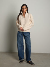 Cardigan zip Burro Haveone MHO-R055;Cardigan zip Burro Haveone MHO-R055 — foto 2;Cardigan zip Burro Haveone MHO-R055 — foto 3;Cardigan zip Burro Haveone MHO-R055 — foto 4