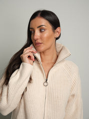 Cardigan zip Burro Haveone MHO-R055;Cardigan zip Burro Haveone MHO-R055 — foto 2;Cardigan zip Burro Haveone MHO-R055 — foto 3;Cardigan zip Burro Haveone MHO-R055 — foto 4