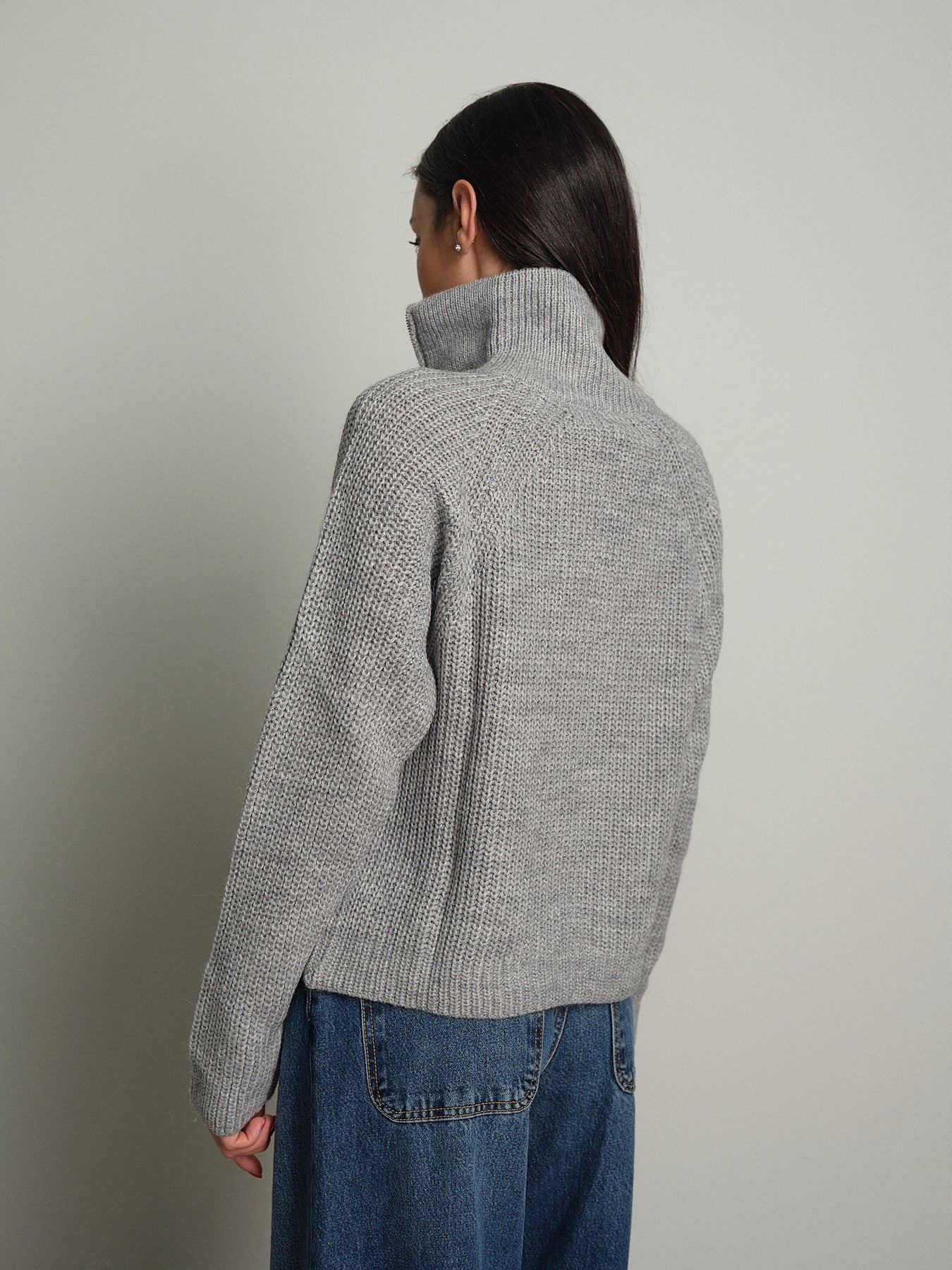 Cardigan zip Grigio-perla Haveone MHO-R055;Cardigan zip Grigio-perla Haveone MHO-R055 — foto 2;Cardigan zip Grigio-perla Haveone MHO-R055 — foto 3;Cardigan zip Grigio-perla Haveone MHO-R055 — foto 4