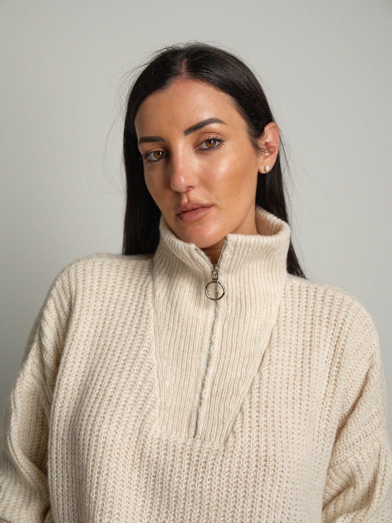 Pull mezza zip Burro Haveone MHO-R057;Pull mezza zip Burro Haveone MHO-R057 — foto 2;Pull mezza zip Burro Haveone MHO-R057 — foto 3;Pull mezza zip Burro Haveone MHO-R057 — foto 4