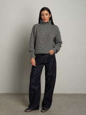 Pull mezza zip Grigio Haveone MHO-R057;Pull mezza zip Grigio Haveone MHO-R057 — foto 2;Pull mezza zip Grigio Haveone MHO-R057 — foto 3;Pull mezza zip Grigio Haveone MHO-R057 — foto 4