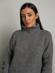 Pull mezza zip Grigio Haveone MHO-R057;Pull mezza zip Grigio Haveone MHO-R057 — foto 2;Pull mezza zip Grigio Haveone MHO-R057 — foto 3;Pull mezza zip Grigio Haveone MHO-R057 — foto 4
